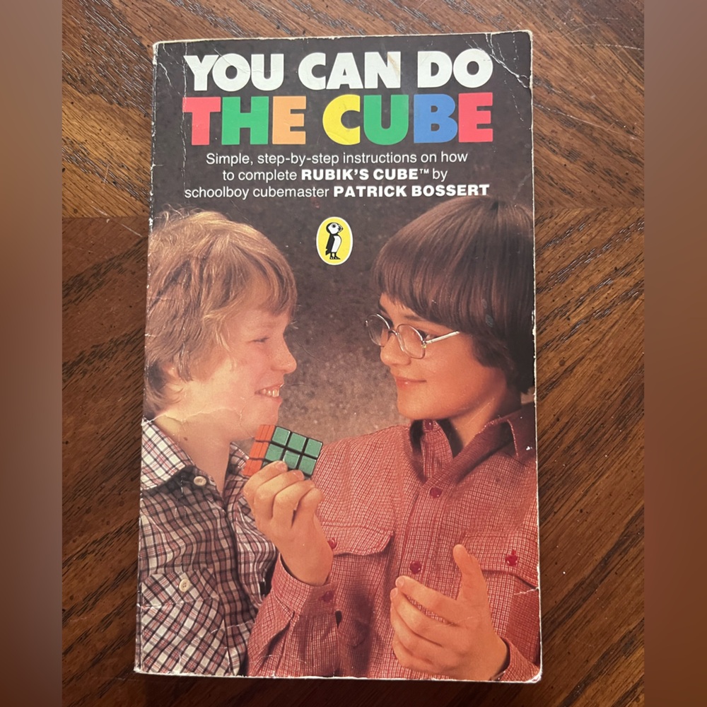 Rubik’s Cube kids book | vintage 1981 | You Can Do The Cube